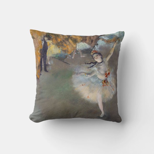 Edgar Degas - De Ster / Danseres op het Podium Kussen (Voorkant)