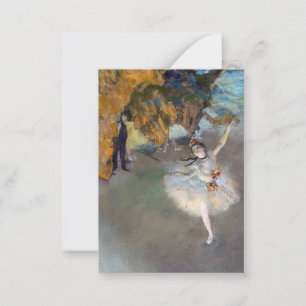 Edgar Degas - De Ster / Danseres op het Podium Notitiekaartje