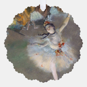 Edgar Degas - De Ster / Danseres op het Podium Ornament Kaart