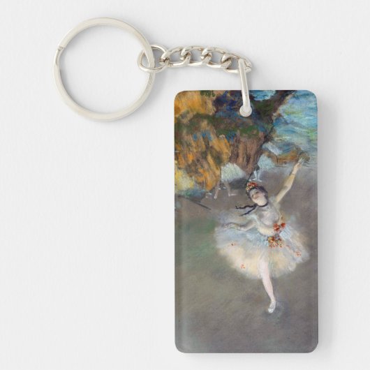 Edgar Degas - De Ster / Danseres op het Podium Sleutelhanger (Voorkant)