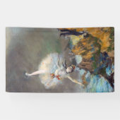 Edgar Degas - De Ster / Danseres op het Podium Spandoek (Horizontaal)