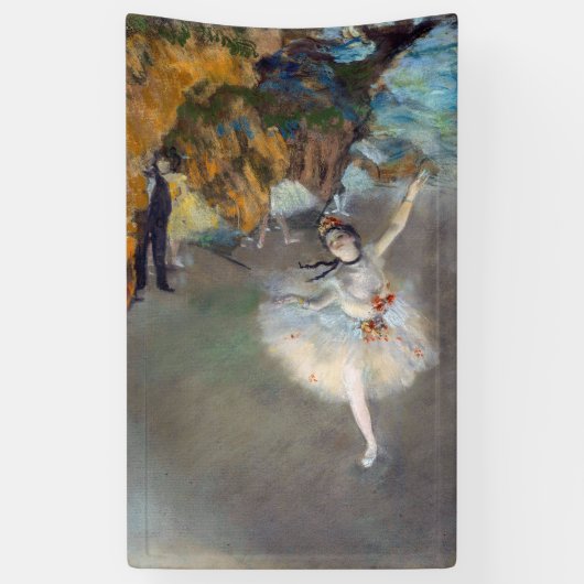 Edgar Degas - De Ster / Danseres op het Podium Spandoek (Verticaal)