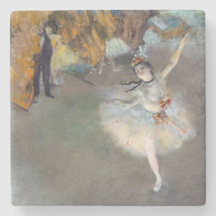 Edgar Degas - De Ster / Danseres op het Podium Stenen Onderzetter