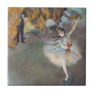 Edgar Degas - De Ster / Danseres op het Podium Tegeltje