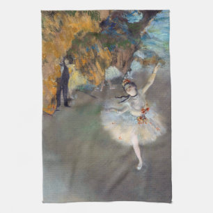 Edgar Degas - De Ster / Danseres op het Podium Theedoek
