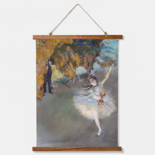 Edgar Degas - De Ster / Danseres op het Toneel Hangend Wandkleed