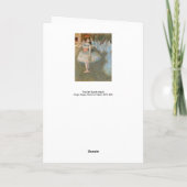 Edgar Degas - De ster Kaart (Achterkant)