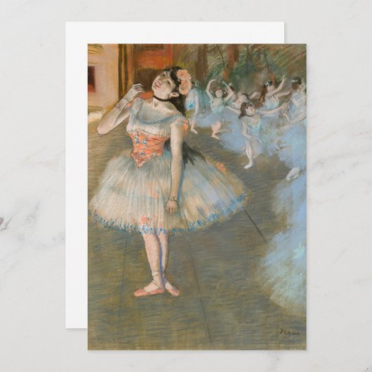 Edgar Degas - De ster Kaart (Voorkant / Achterkant)