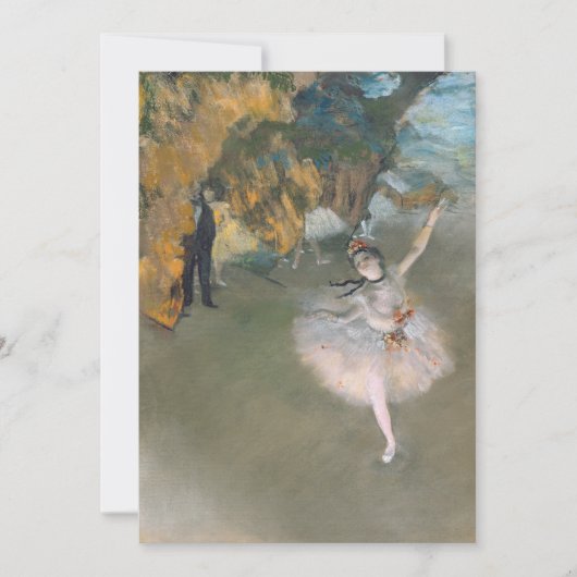 Edgar Degas | De ster of danser in het werkgebied Bedankkaart (Voorkant)