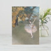 Edgar Degas | De ster of danser in het werkgebied Bedankkaart (Staand voorkant)