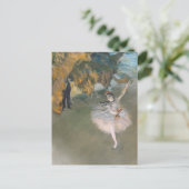 Edgar Degas | De ster of danser in het werkgebied Briefkaart (Staand voorkant)