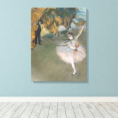 Edgar Degas | De ster of danser in het werkgebied Canvas Afdruk (Insitu (Houten vloer))