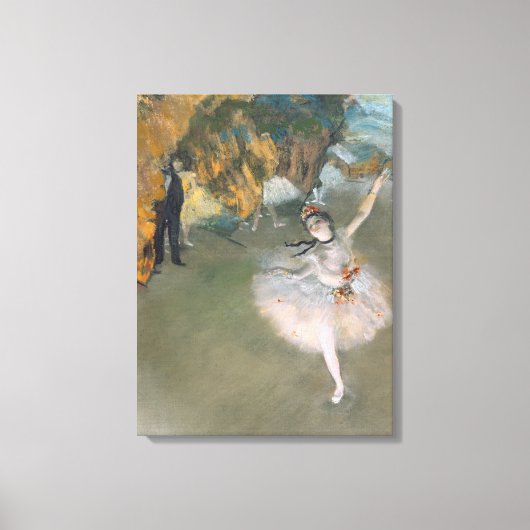 Edgar Degas | De ster of danser in het werkgebied Canvas Afdruk (Voorkant)