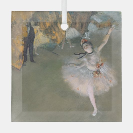 Edgar Degas | De ster of danser in het werkgebied Glas Ornament (Voorkant)