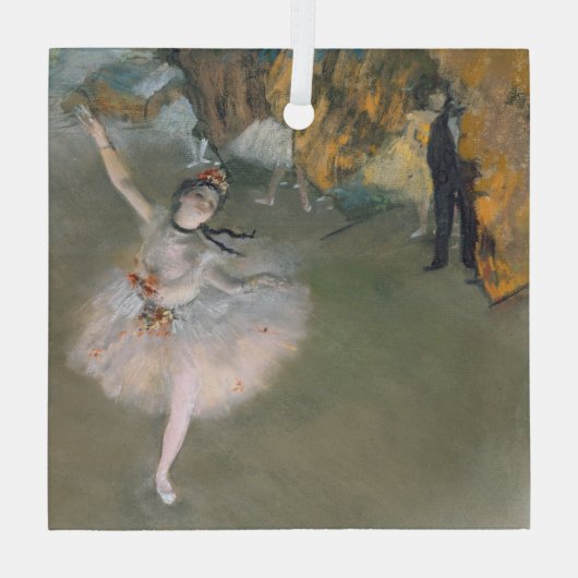 Edgar Degas | De ster of danser in het werkgebied Glas Ornament (Achterkant)