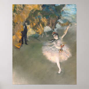 Edgar Degas   De ster of danser in het werkgebied Poster