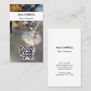 Edgar Degas - De Ster - QR Code Visitekaartje
