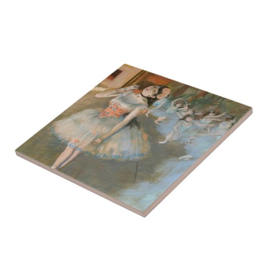 Edgar Degas - De ster Tegeltje (Zijkant)