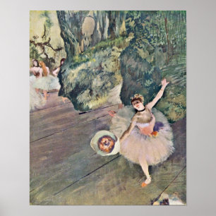 Edgar Degas - De ster van het ballet Poster