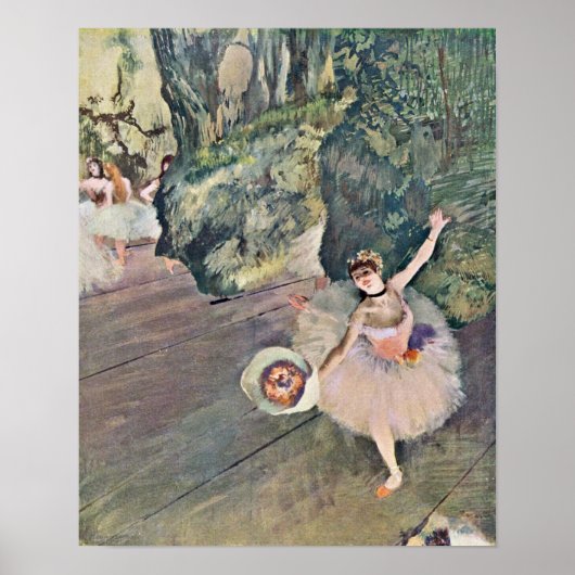 Edgar Degas - De ster van het ballet Poster (Voorkant)