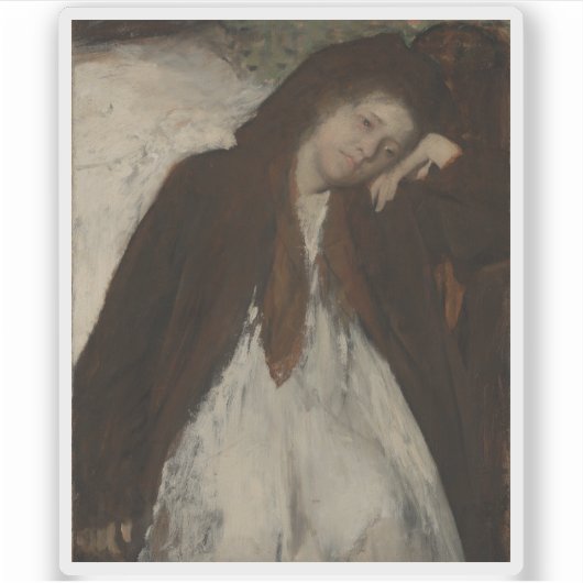 Edgar Degas - de tegenwaarde Sticker (Voorkant)