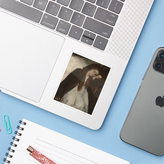 Edgar Degas - de tegenwaarde Sticker (Laptop met iPhone)