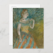 Edgar Degas | De zanger in de groenen Briefkaart (Voorkant / Achterkant)