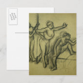 Edgar Degas | Drie dansers, c.1900 Briefkaart (Voorkant / Achterkant)