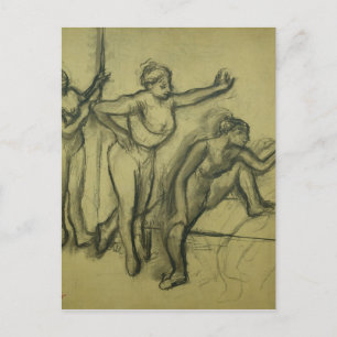 Edgar Degas Drie dansers, c.1900 Briefkaart