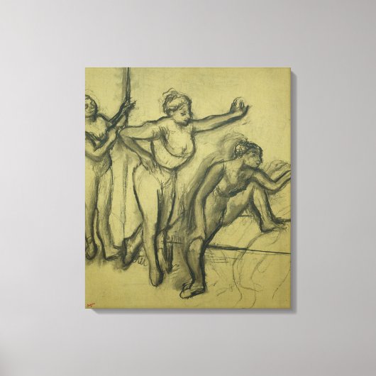 Edgar Degas | Drie dansers, c.1900 Canvas Afdruk (Voorkant)