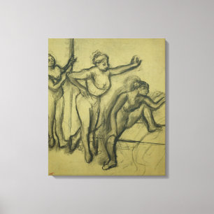 Edgar Degas Drie dansers, c.1900 Canvas Afdruk