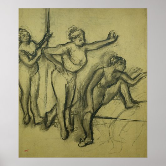Edgar Degas | Drie dansers, c.1900 Poster (Voorkant)