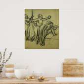 Edgar Degas | Drie dansers, c.1900 Poster (Keuken)