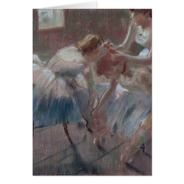 Edgar Degas | Drie dansers die zich op klasse voor (Voorkant)