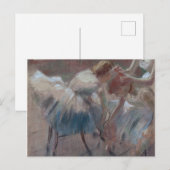 Edgar Degas | Drie dansers die zich op klasse voor Briefkaart (Voorkant / Achterkant)