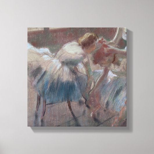 Edgar Degas | Drie dansers die zich op klasse voor Canvas Afdruk (Voorkant)