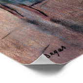 Edgar Degas Drie dansers die zich voorbereiden op  Poster (Hoek)