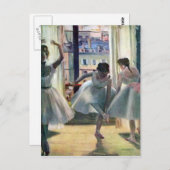 Edgar Degas - Drie dansers in een praktijkruimte Briefkaart (Voorkant / Achterkant)