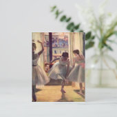 Edgar Degas - Drie dansers in een praktijkruimte Briefkaart (Staand voorkant)