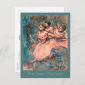 Edgar Degas Drie dansers in Red Costume CC0389 Briefkaart (Voorkant / Achterkant)
