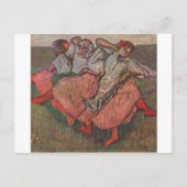 Edgar Degas - Drie Russische dansers pastel 1895 Briefkaart (Voorkant)