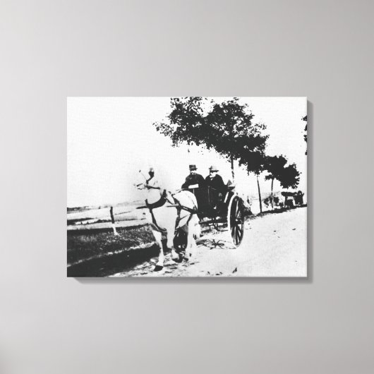 Edgar Degas | Edgar Degas en een vriend Canvas Afdruk (Voorkant)