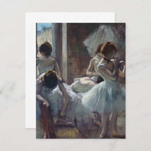 Edgar Degas - Een groep dansers Bedankkaart (Voorkant / Achterkant)