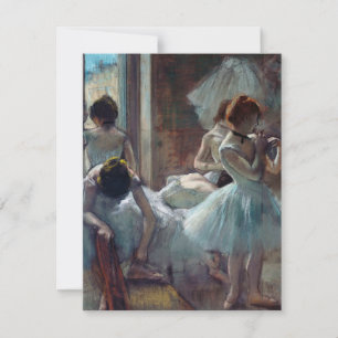 Edgar Degas - Een groep dansers Bedankkaart