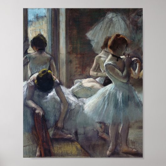Edgar Degas - Een groep dansers Poster (Voorkant)