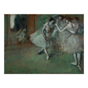 Edgar Degas - Een Groep Dansers Poster