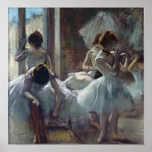Edgar Degas - Een groep dansers Poster (Voorkant)