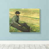 Edgar Degas | Eugene Manet Canvas Afdruk (Insitu (Houten vloer))