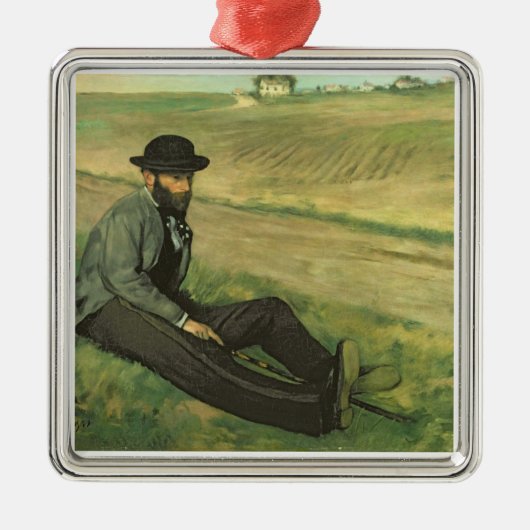 Edgar Degas | Eugene Manet Metalen Ornament (Voorkant)