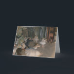 Edgar Degas Feestdagen Kaart<br><div class="desc">Dit is "De repetitie op het podium",  geschilderd door Edgar Degas in 1874 maakte vakantie positief. Het origineel is 21 x 28 inch.</div>